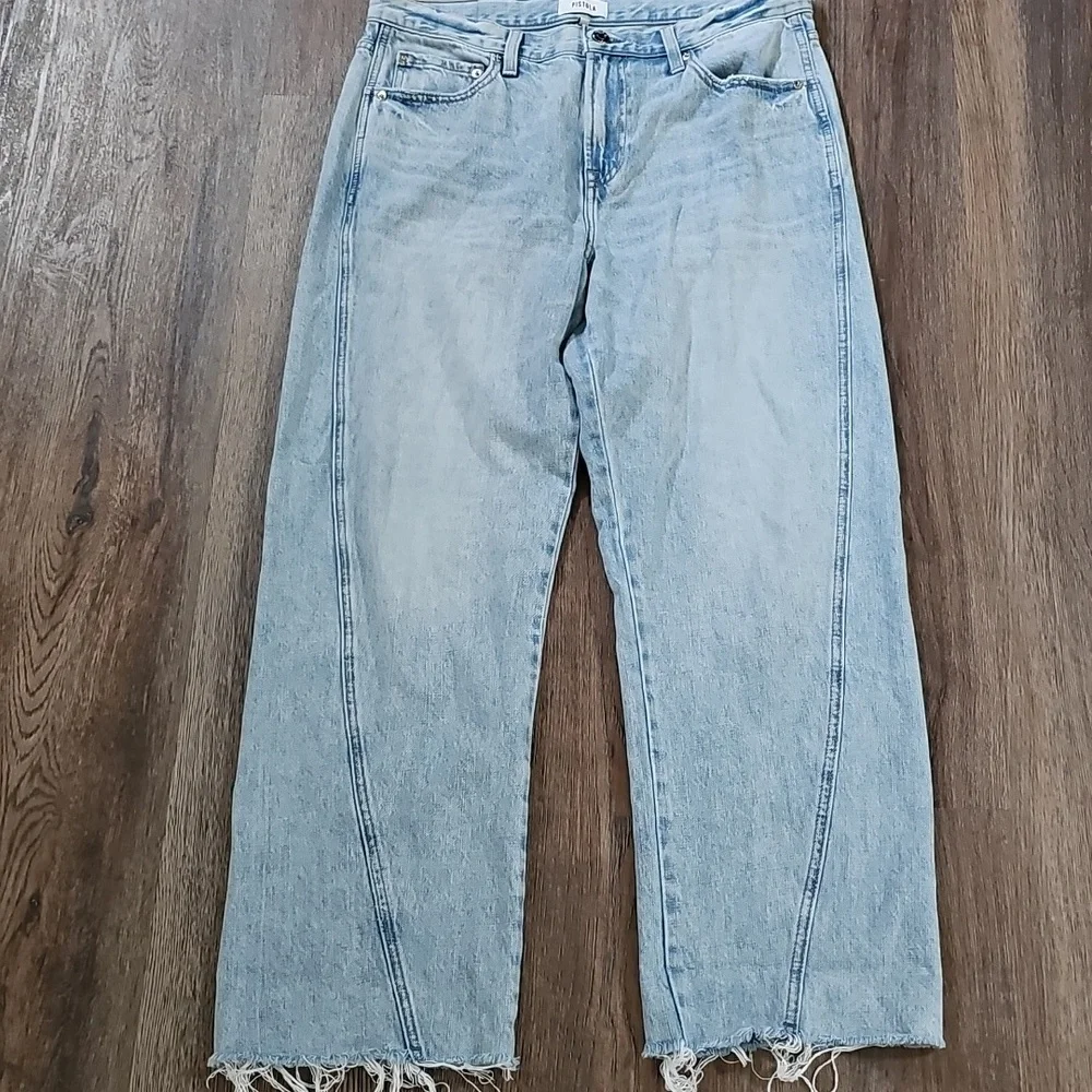 pistola Light Wash Straight Leg Jeans - Picture 2 of 4